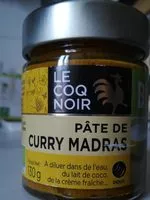 Mängden socker i Pâte de curry Madras