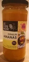 Mängden socker i Coulis d'ananas