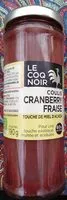 Mängden socker i Coulis cranberry fraise