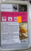 Mängden socker i Pâte pour colombo