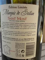 Mängden socker i marquis de seillan