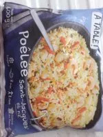 Mängden socker i Poelee saint jacques et riz