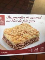 Mängden socker i Parmentier de canard au bloc de foie gras