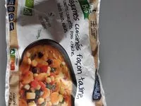 Mängden socker i Légumes bio cuisinés façon tajine