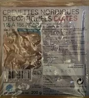 Mängden socker i Crevettes nordiques cuites décortiquées