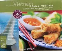 Mängden socker i 8 Pâtés Impériaux Avec Sauce. Boîte De 240 Grammes