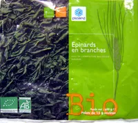 Mängden socker i Epinards en branches surgelés