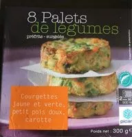 Mängden socker i 8 palets de légumes préfrits