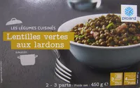 Mängden socker i Lentilles vertes aux lardons, Surgelées