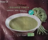 Mängden socker i Potage légumes verts