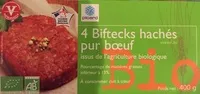 Mängden socker i 4 biftecks hachés pur bœuf bio