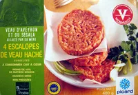 Mängden socker i 4 escalopes hachées pur veau