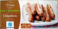Mängden socker i Chipolatas surgelées Picard