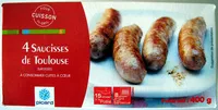 Mängden socker i 4 Saucisses de Toulouse - surgelées