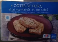 Mängden socker i 4 côtes de porc à la moutarde et au miel surgelés