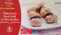 Mängden socker i 2 Brochettes Royal Grill de Mini-Boudins