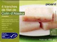 Mängden socker i 4 Tranches de filet de Colin d'Alaska Picard