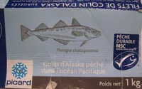 Mängden socker i Filet de colin l'Alaska sans arrête