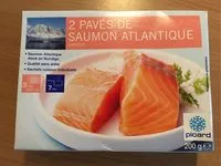 Mängden socker i 2 pavés de saumon Atlantique