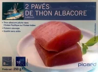 Mängden socker i 2 pavés de thon albacore