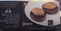 Mängden socker i Magret de canard en tournedos et escalopes de foie gras