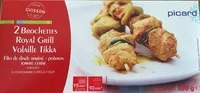 Mängden socker i 2 brochettes royal grill volaille tikka