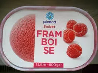 Mängden socker i Sorbet framboise