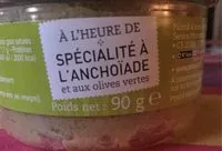 Mängden socker i Spécialite à l'anchoïade