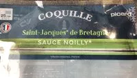 Mängden socker i Coquille Saint-jacques De Bretagne, Pecten Noilly