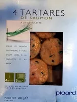 Mängden socker i 4 tartares de saumon à la ciboulette