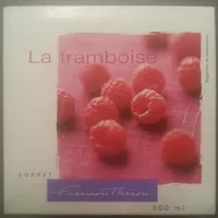Mängden socker i Sorbet la framboise