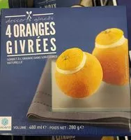 Orange sorbets