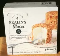 Mängden socker i 4 Pralin's glacés