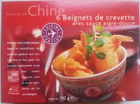 Mängden socker i 6 Beignets de Crevette sauce aigre douce
