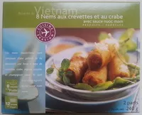 Mängden socker i 8 Nems aux Crevettes et au Crabe avec Sauce Nuoc Mam