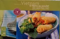 Mängden socker i 8 Nems au Poulet et à la Coriandre (avec sauce Nuoc-Mâm)