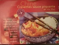 Mängden socker i Crevettes sauce piquante et riz thaï surgelés