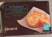 Mängden socker i 4 paniers noix de st Jacques à la bretonne