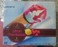 Mängden socker i Sorbet Citron Framboise