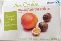 Mängden socker i Coulis Mangue Passion