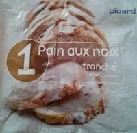 Mängden socker i Pain aux noix tranché