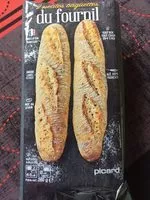 Mängden socker i 2 petites baguettes du fournil