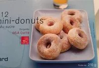 Mängden socker i 12 Mini-Donuts natures au Sucre