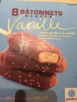 Mängden socker i 8 Bâtonnets Glacés Vanille