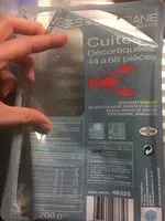 Mängden socker i Écrevisses cuites décortiquées