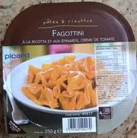 Mängden socker i Fagottini à la ricotta et aux épinards, crème de tomates