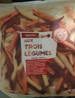 Mängden socker i Frites aux trois légumes