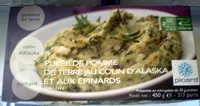 Mängden socker i Purée de pomme de terre au colin d'Alaska et aux épinards