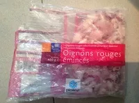 Mängden socker i Oignons rouges émincés surgelés