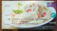 Mängden socker i Purée de pomme de terre à la tomate et à la mozzarella
